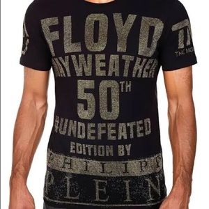 LIMITED EDITION Floyd Mayweather Philipp Plein Men Tshirt used size XL b…